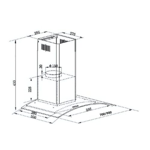 kich thuoc may hut mui kinh cong grandx gx h70c62b
